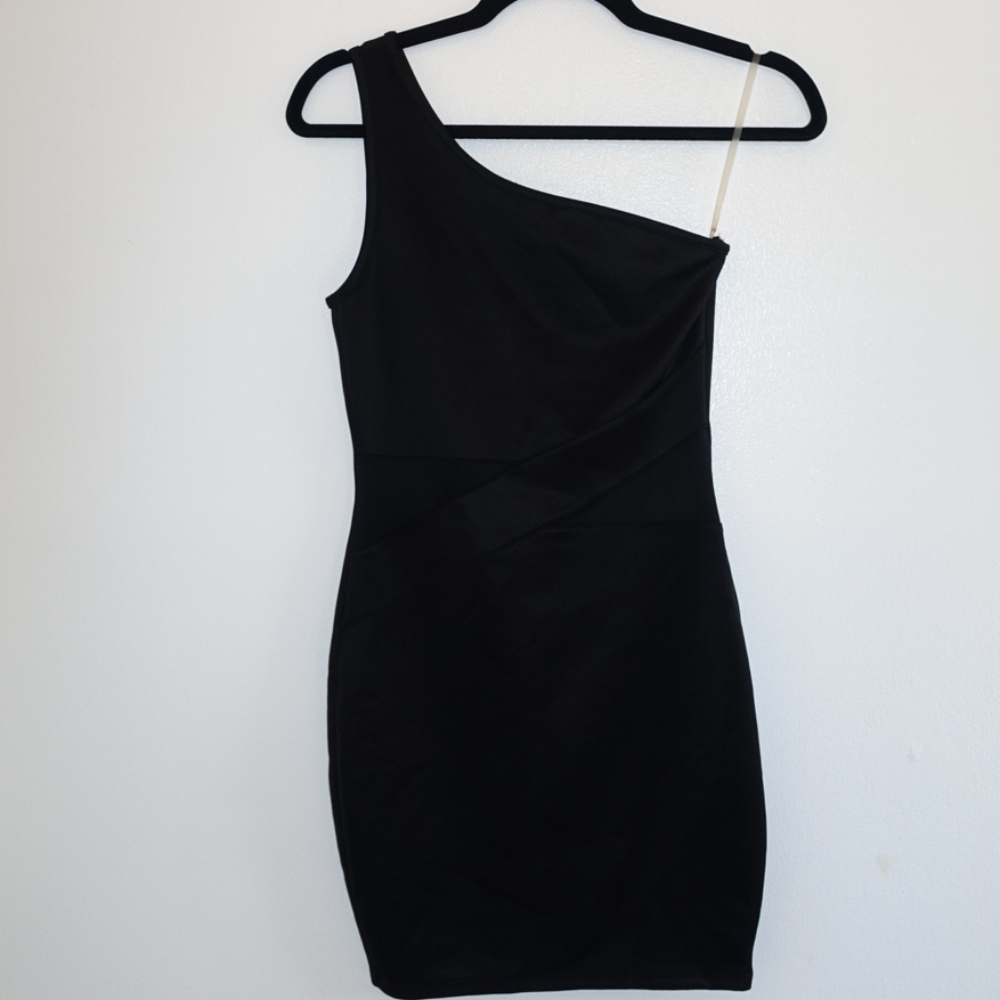 Charlotte Russe size S. Black one shoulder dress
